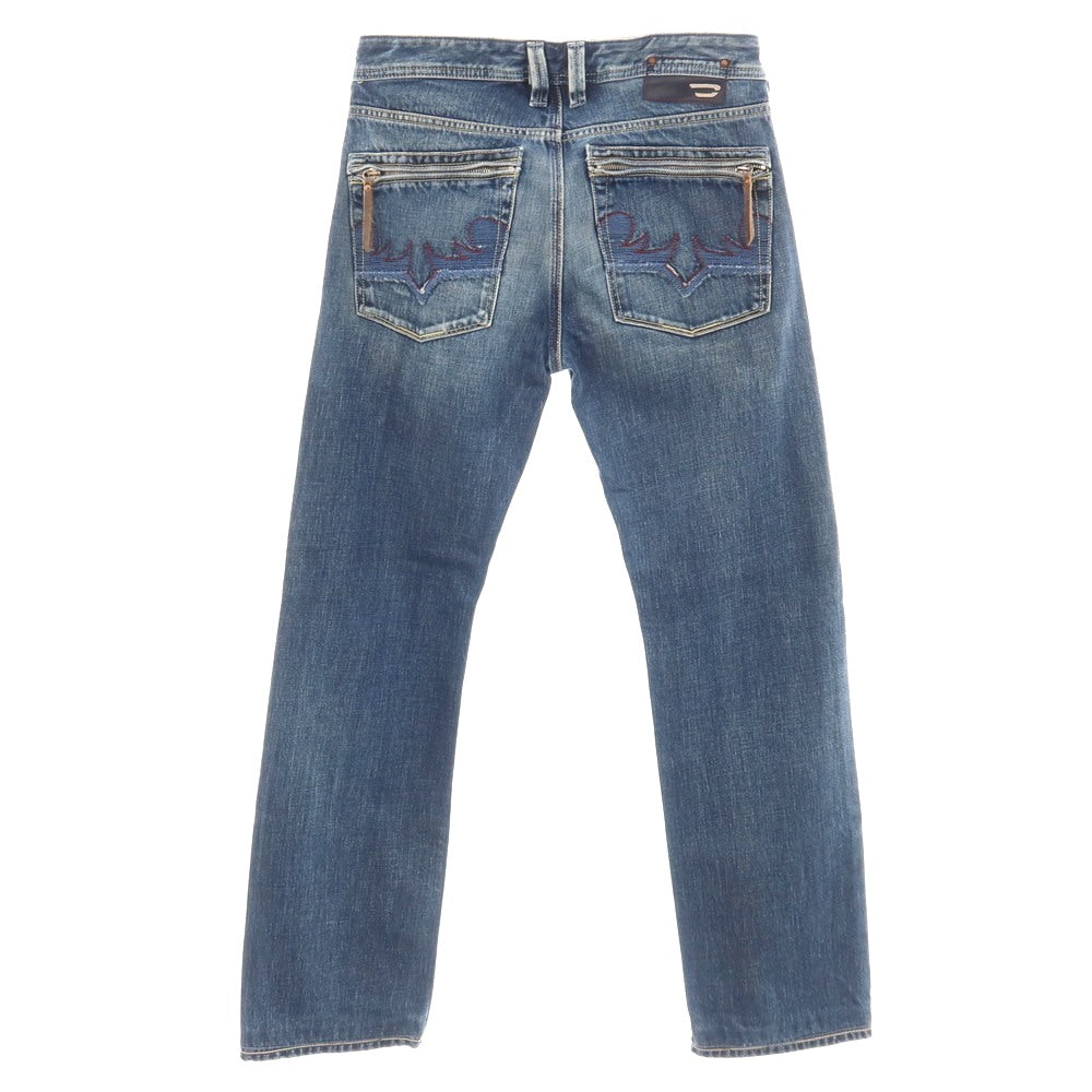 【中古】ディーゼル DIESEL コットン デニムパンツ ジーンズ ブルーネイビー【サイズ29】【 状態ランクC 】【 メンズ 】