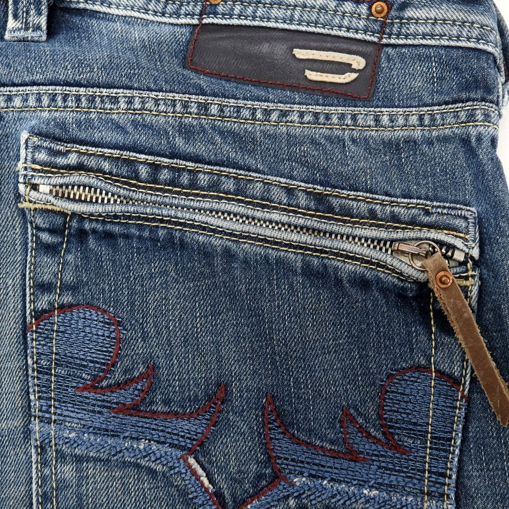 【中古】ディーゼル DIESEL コットン デニムパンツ ジーンズ ブルーネイビー【サイズ29】【 状態ランクC 】【 メンズ 】