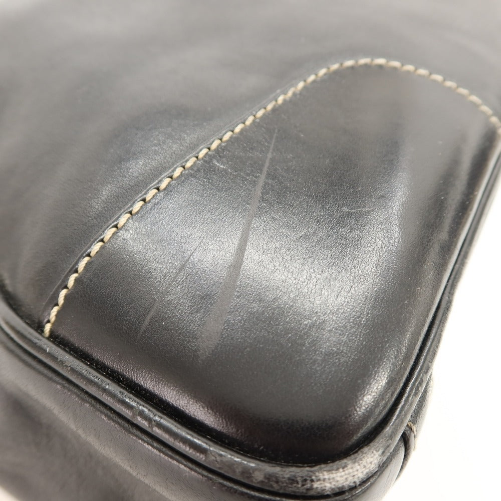 【中古】ステファノマーノ STEFANOMANO レザー ブリーフケース ブラック【 状態ランクD 】【 メンズ 】