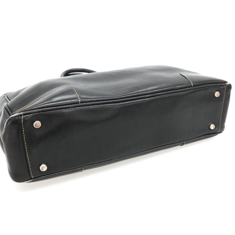 【中古】ステファノマーノ STEFANOMANO レザー ブリーフケース ブラック【 状態ランクD 】【 メンズ 】