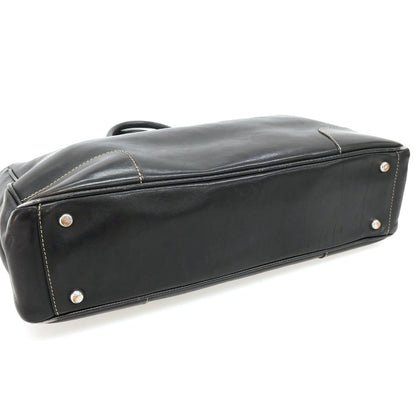 【中古】ステファノマーノ STEFANOMANO レザー ブリーフケース ブラック【 状態ランクD 】【 メンズ 】