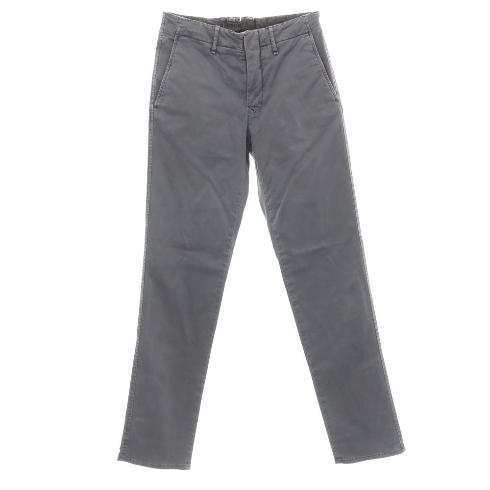 【中古】インコテックス スラックス INCOTEX SLACKS ストレッチ コットン カジュアルスラックスパンツ グレー【サイズ30】【 状態ランクB 】【 メンズ 】