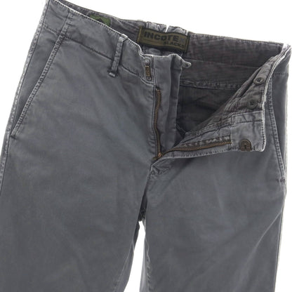 【中古】インコテックス スラックス INCOTEX SLACKS ストレッチ コットン カジュアルスラックスパンツ グレー【サイズ30】【 状態ランクB 】【 メンズ 】