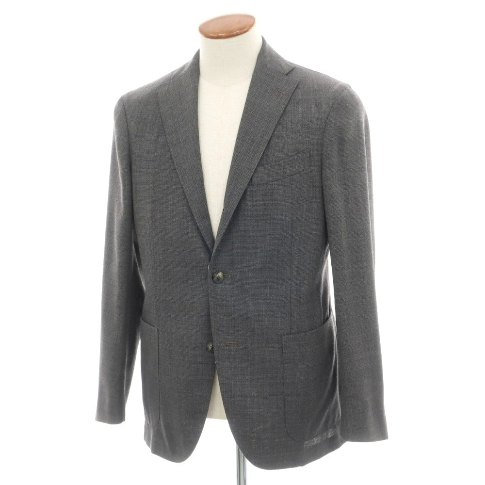【中古】ボリオリ BOGLIOLI K.JACKET ストレッチウール 3B テーラードジャケット ダークグレー【サイズ46】【 状態ランクC 】【 メンズ 】