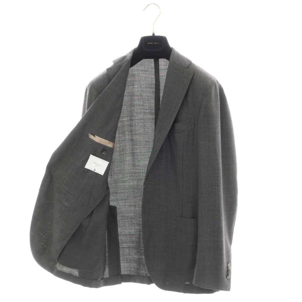 【中古】ボリオリ BOGLIOLI K.JACKET ストレッチウール 3B テーラードジャケット ダークグレー【サイズ46】【 状態ランクC 】【 メンズ 】