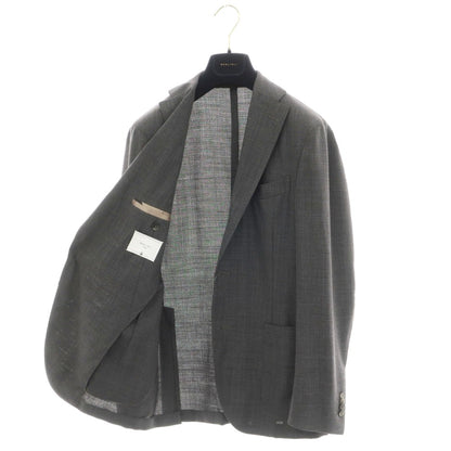 【中古】ボリオリ BOGLIOLI K.JACKET ストレッチウール 3B テーラードジャケット ダークグレー【サイズ46】【 状態ランクC 】【 メンズ 】