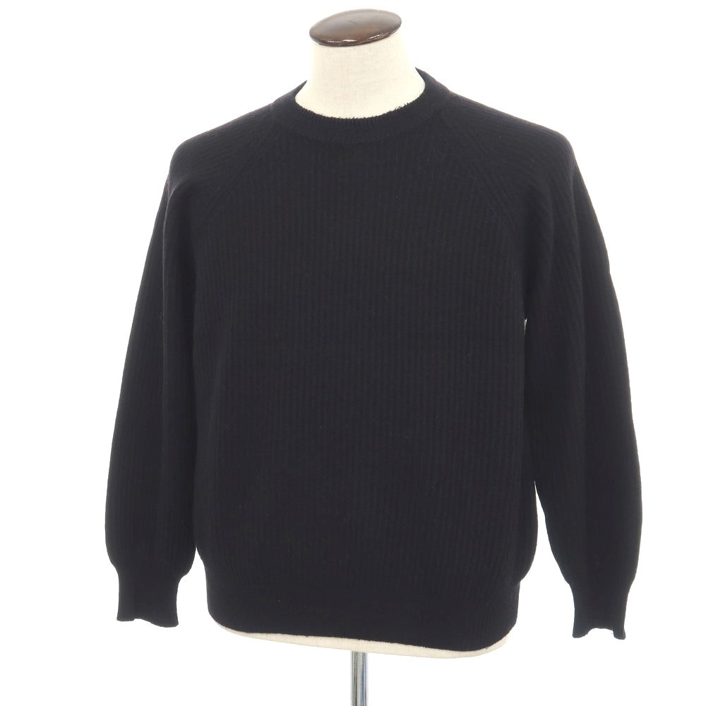 【中古】ユナイテッドカラーズオブベネトン UNITED COLORS OF BENETTON ウールアンゴラナイロン クルーネック プルオーバーニット ブラック【サイズ50】【 状態ランクC 】【 メンズ 】