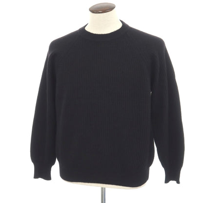 【中古】ユナイテッドカラーズオブベネトン UNITED COLORS OF BENETTON ウールアンゴラナイロン クルーネック プルオーバーニット ブラック【サイズ50】【 状態ランクC 】【 メンズ 】