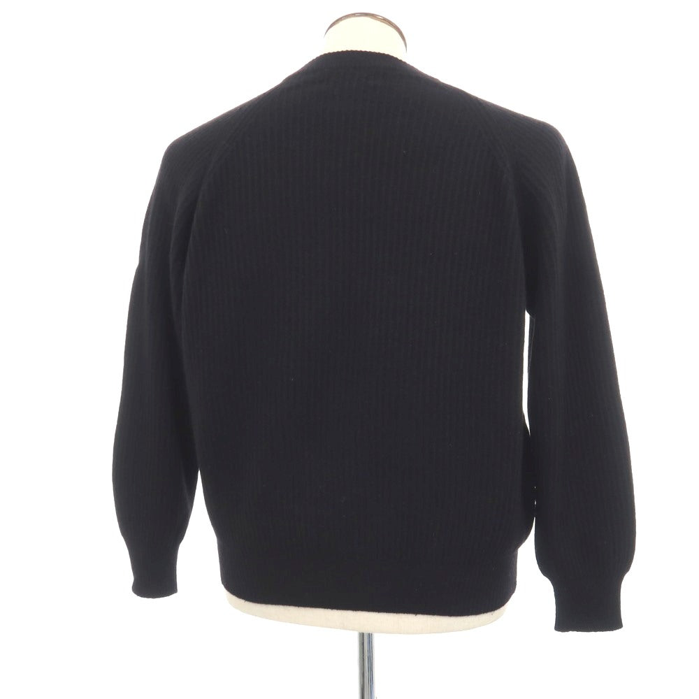 【中古】ユナイテッドカラーズオブベネトン UNITED COLORS OF BENETTON ウールアンゴラナイロン クルーネック プルオーバーニット ブラック【サイズ50】【 状態ランクC 】【 メンズ 】