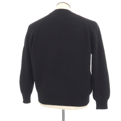 【中古】ユナイテッドカラーズオブベネトン UNITED COLORS OF BENETTON ウールアンゴラナイロン クルーネック プルオーバーニット ブラック【サイズ50】【 状態ランクC 】【 メンズ 】