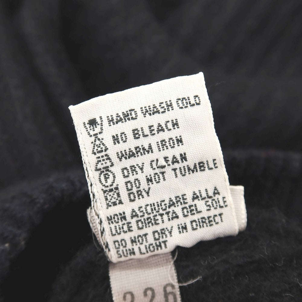 【中古】ユナイテッドカラーズオブベネトン UNITED COLORS OF BENETTON ウールアンゴラナイロン クルーネック プルオーバーニット ブラック【サイズ50】【 状態ランクC 】【 メンズ 】