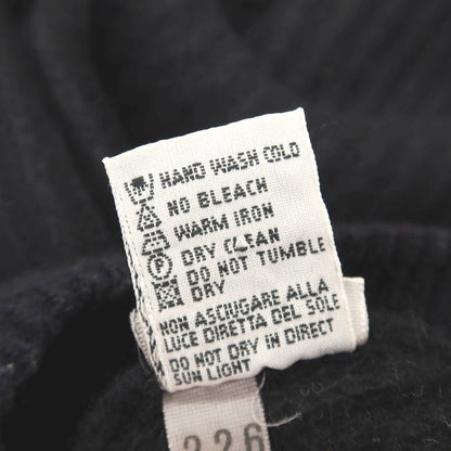 【中古】ユナイテッドカラーズオブベネトン UNITED COLORS OF BENETTON ウールアンゴラナイロン クルーネック プルオーバーニット ブラック【サイズ50】【 状態ランクC 】【 メンズ 】