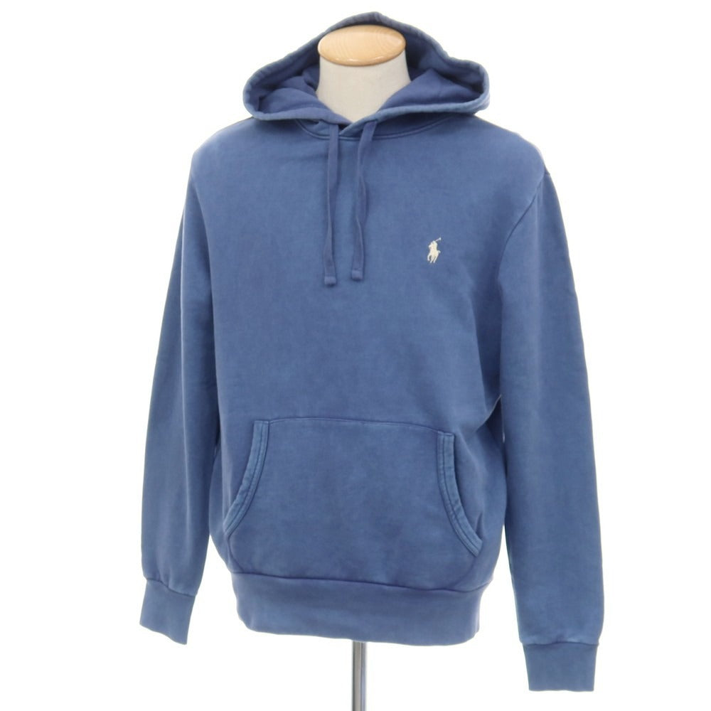 【中古】ポロ ラルフローレン Polo Ralph Lauren コットン スウェット プルオーバー パーカー ブルー【サイズS】【 状態ランクC 】【 メンズ 】