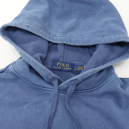 【中古】ポロ ラルフローレン Polo Ralph Lauren コットン スウェット プルオーバー パーカー ブルー【サイズS】【 状態ランクC 】【 メンズ 】