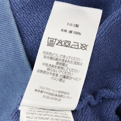 【中古】ポロ ラルフローレン Polo Ralph Lauren コットン スウェット プルオーバー パーカー ブルー【サイズS】【 状態ランクC 】【 メンズ 】