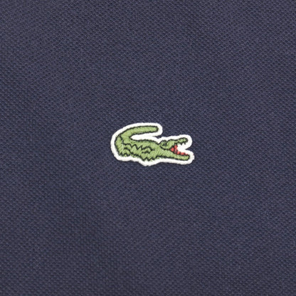 【中古】ラコステ LACOSTE 90’s初期 コットン 鹿の子 半袖ポロシャツ ネイビー【サイズ4】【 状態ランクC 】【 メンズ 】