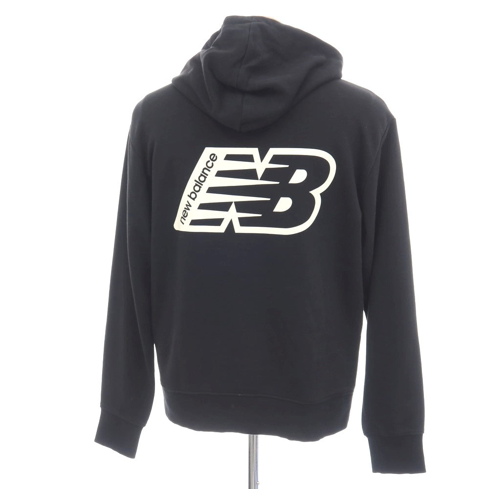 【中古】ニューバランス NEW BALANCE コットンポリエステル スウェット プルオーバー パーカー ブラック【サイズS】【 状態ランクB 】【 メンズ 】