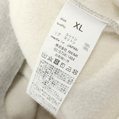 【中古】レミレリーフ REMI RELIEF コットン 裏起毛 クルーネック スウェット グレー【サイズXL】【 状態ランクB 】【 メンズ 】
