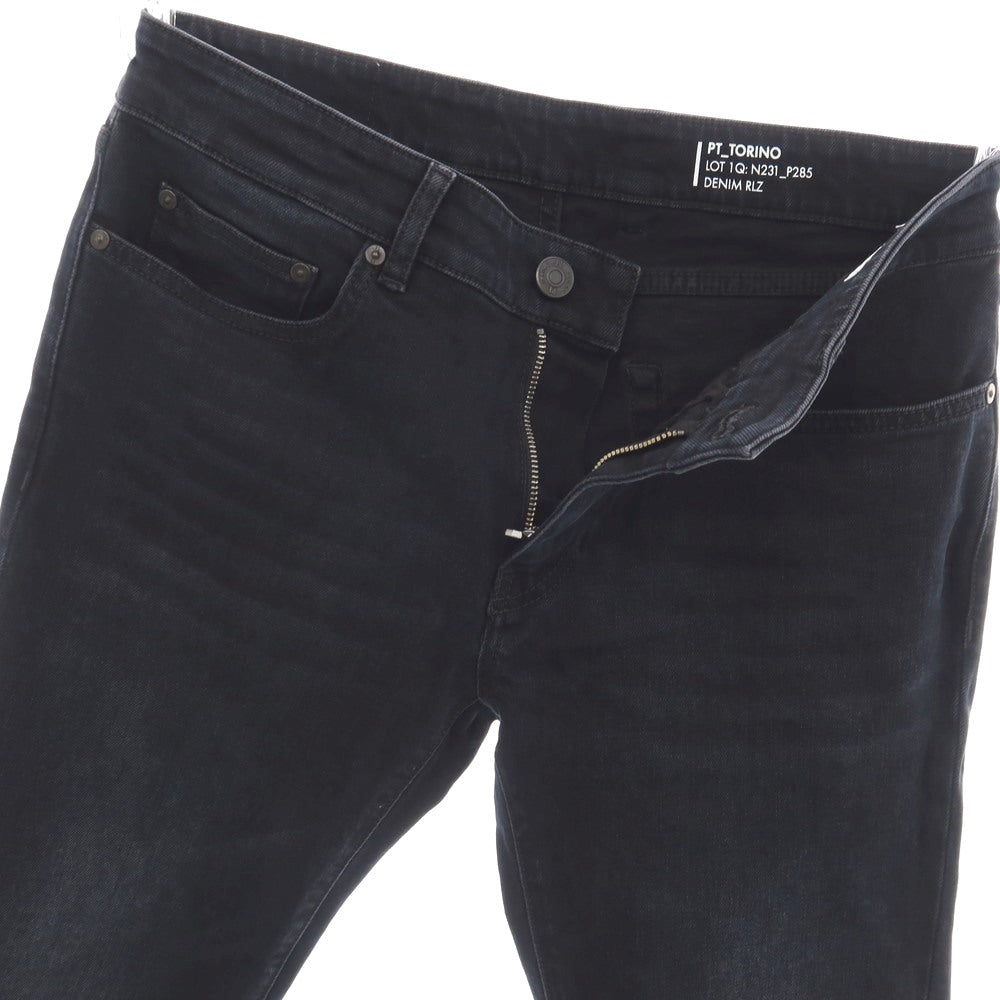 【中古】ピーティートリノ デニム PT TORINO DENIM ROCK ストレッチ コットン デニムパンツ ブラックネイビー【サイズ32】【 状態ランクB 】【 メンズ 】