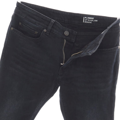 【中古】ピーティートリノ デニム PT TORINO DENIM ROCK ストレッチ コットン デニムパンツ ブラックネイビー【サイズ32】【 状態ランクB 】【 メンズ 】