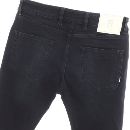 【中古】ピーティートリノ デニム PT TORINO DENIM ROCK ストレッチ コットン デニムパンツ ブラックネイビー【サイズ32】【 状態ランクB 】【 メンズ 】