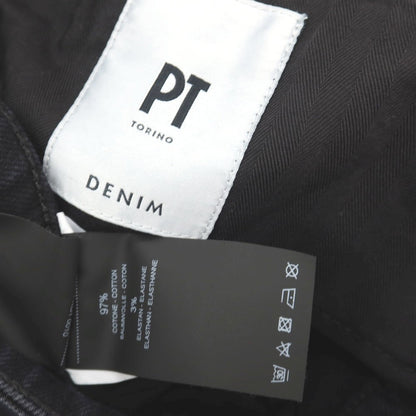 【中古】ピーティートリノ デニム PT TORINO DENIM ROCK ストレッチ コットン デニムパンツ ブラックネイビー【サイズ32】【 状態ランクB 】【 メンズ 】