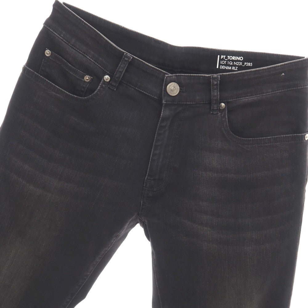 【中古】ピーティートリノ デニム PT TORINO DENIM ROCK ストレッチ コットン デニムパンツ ブラック【サイズ33】【 状態ランクB 】【 メンズ 】