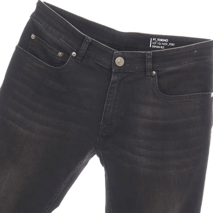 【中古】ピーティートリノ デニム PT TORINO DENIM ROCK ストレッチ コットン デニムパンツ ブラック【サイズ33】【 状態ランクB 】【 メンズ 】