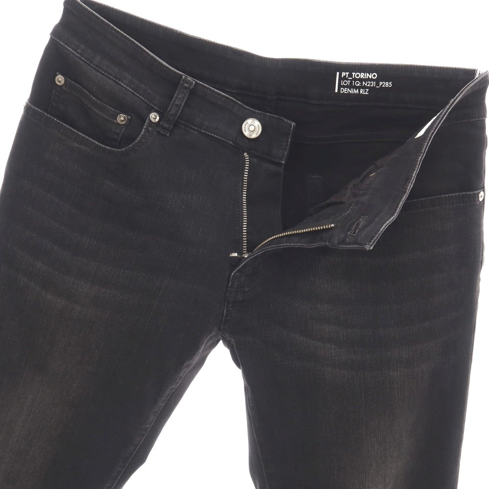 【中古】ピーティートリノ デニム PT TORINO DENIM ROCK ストレッチ コットン デニムパンツ ブラック【サイズ33】【 状態ランクB 】【 メンズ 】