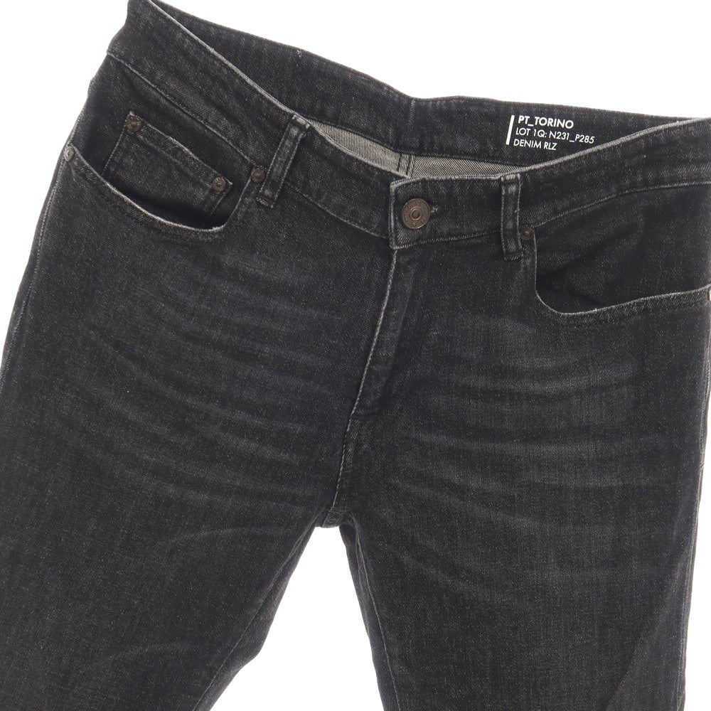 【中古】ピーティートリノ デニム PT TORINO DENIM ROCK ストレッチ コットン デニムパンツ ジーンズ ブラック【サイズ33】【 状態ランクB 】【 メンズ 】