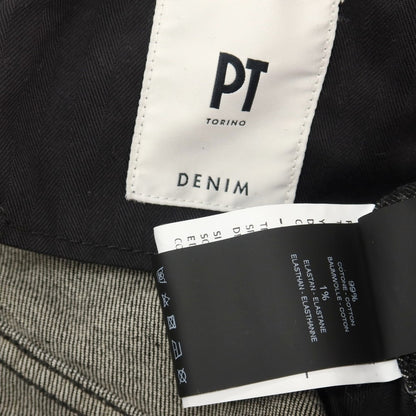 【中古】ピーティートリノ デニム PT TORINO DENIM ROCK ストレッチ コットン デニムパンツ ジーンズ ブラック【サイズ33】【 状態ランクB 】【 メンズ 】