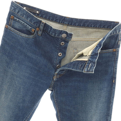 【中古】マインデニム MINEDENIM S.SLIM ストレッチ コットン デニムパンツ ジーンズ ブルー【サイズ10】【 状態ランクB 】【 メンズ 】