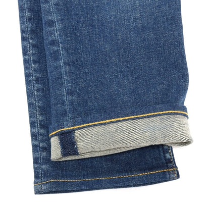 【中古】マインデニム MINEDENIM S.SLIM ストレッチ コットン デニムパンツ ジーンズ ブルー【サイズ10】【 状態ランクB 】【 メンズ 】