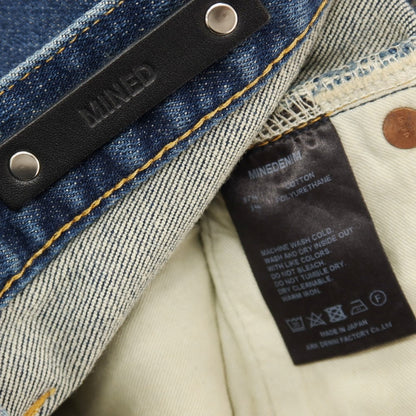 【中古】マインデニム MINEDENIM S.SLIM ストレッチ コットン デニムパンツ ジーンズ ブルー【サイズ10】【 状態ランクB 】【 メンズ 】