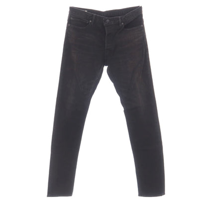 【中古】マインデニム MINEDENIM S.SLIM ストレッチ コットン デニムパンツ ジーンズ ブラック【サイズ10】【 状態ランクB 】【 メンズ 】