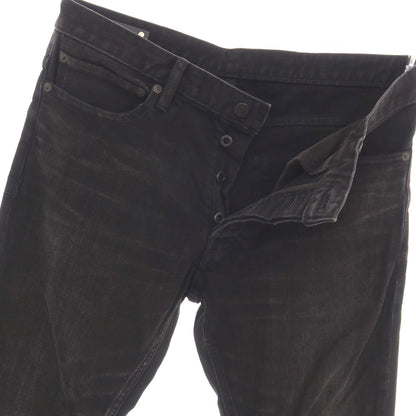 【中古】マインデニム MINEDENIM S.SLIM ストレッチ コットン デニムパンツ ジーンズ ブラック【サイズ10】【 状態ランクB 】【 メンズ 】