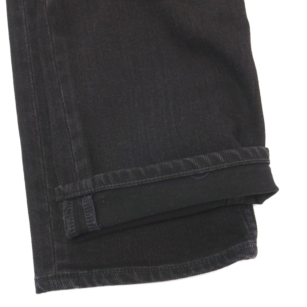 【中古】マインデニム MINEDENIM S.SLIM ストレッチ コットン デニムパンツ ジーンズ ブラック【サイズ10】【 状態ランクB 】【 メンズ 】