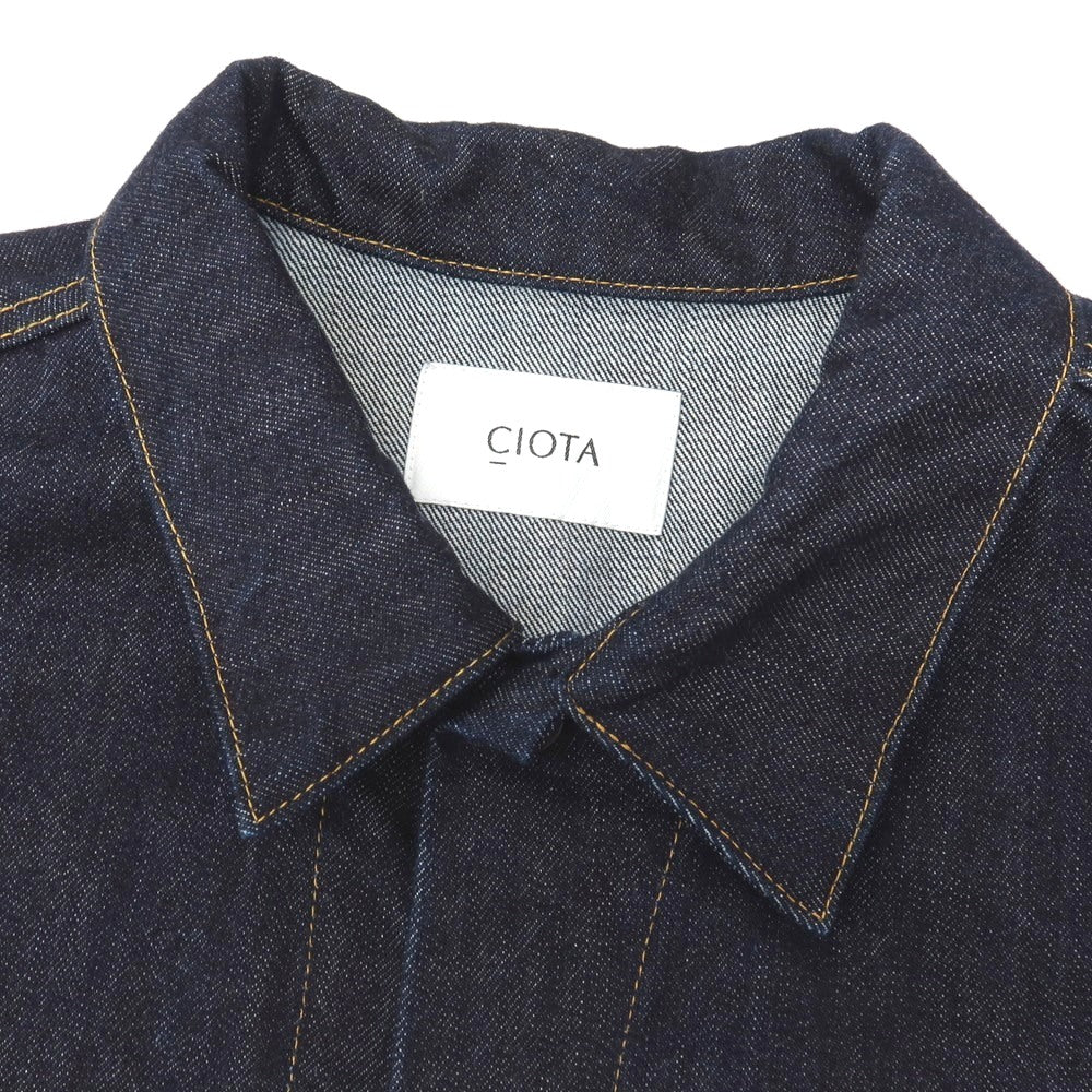 【中古】シオタ CIOTA 2026年春夏 コットン系 デニムジャケット ネイビー【サイズ表記なし（L位）】【 状態ランクA 】【 メンズ 】
