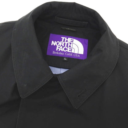 【中古】ザノースフェイスパープルレーベル THE NORTH FACE PURPLE LABEL ゴアテックス コットン ステンカラーコート ブラック【サイズL】【 状態ランクD 】【 メンズ 】
