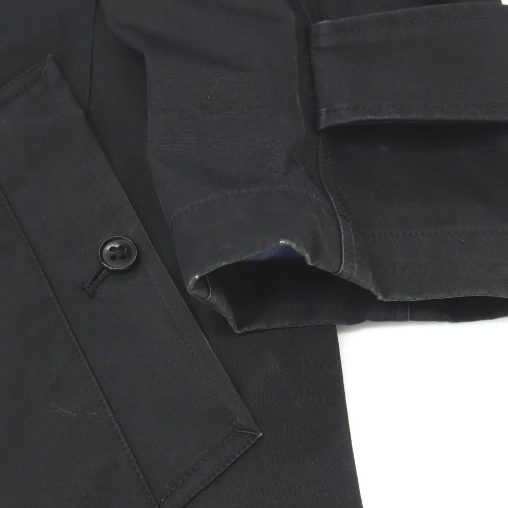 【中古】ザノースフェイスパープルレーベル THE NORTH FACE PURPLE LABEL ゴアテックス コットン ステンカラーコート ブラック【サイズL】【 状態ランクD 】【 メンズ 】