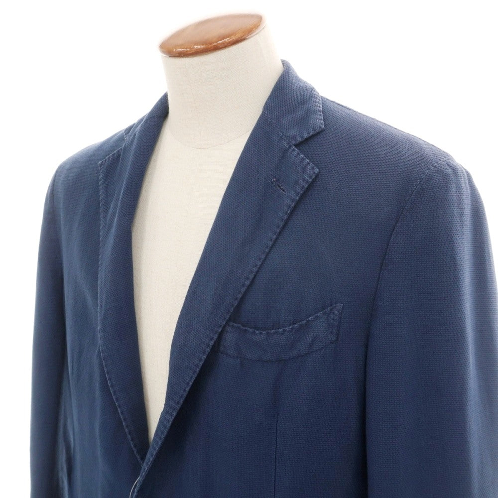 【中古】ラルディーニ LARDINI コットンリネン 3B カジュアルジャケット ライトネイビー【サイズ48】【 状態ランクC 】【 メンズ 】