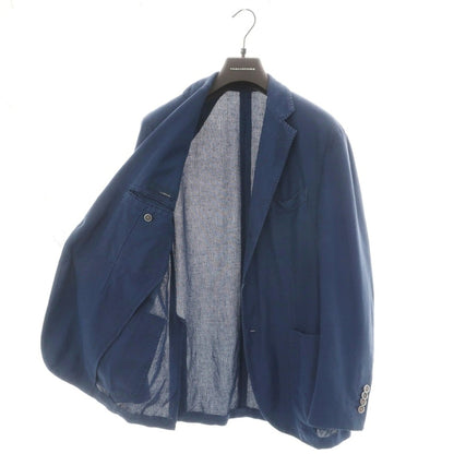 【中古】ラルディーニ LARDINI コットンリネン 3B カジュアルジャケット ライトネイビー【サイズ48】【 状態ランクC 】【 メンズ 】