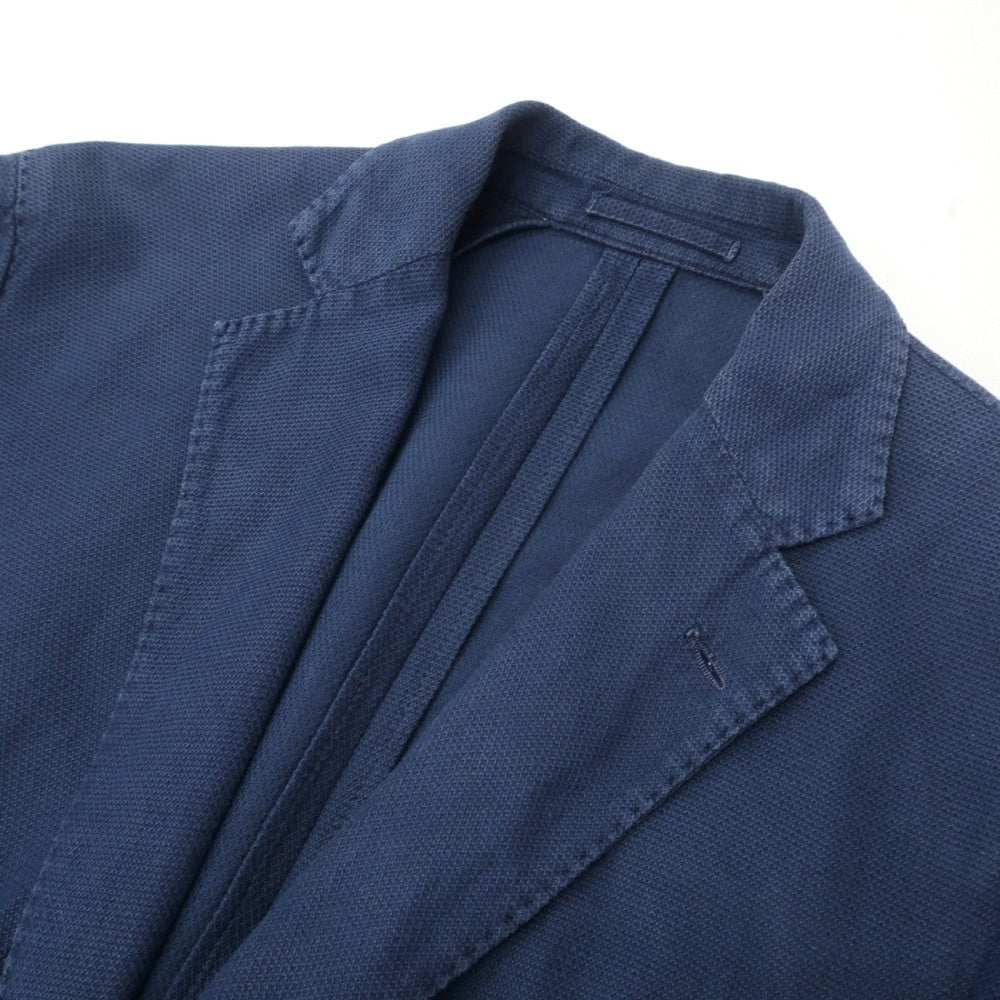 【中古】ラルディーニ LARDINI コットンリネン 3B カジュアルジャケット ライトネイビー【サイズ48】【 状態ランクC 】【 メンズ 】