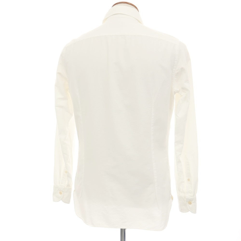 【中古】ルイジボレッリ ラグジュアリーヴィンテージ LUIGIBORRELLI LUXURY VINTAGE ホリゾンタルカラー ドレスシャツ ホワイト【サイズM】【 状態ランクC 】【 メンズ 】