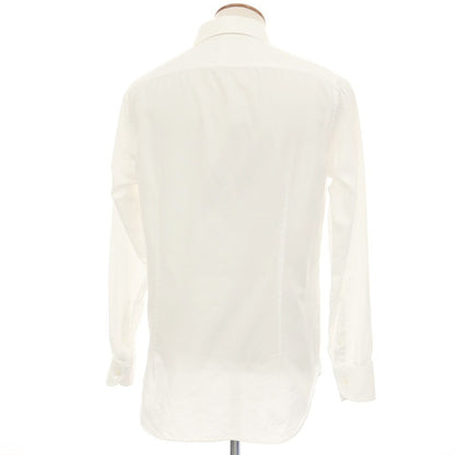 【中古】ビームスエフ BEAMS F コットン タブカラー ドレスシャツ ホワイト【サイズ40】【 状態ランクC 】【 メンズ 】