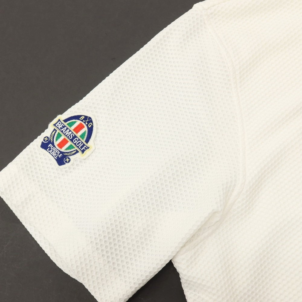 【中古】ビームス ゴルフ BEAMS GOLF ポリエステルポリウレタン タラッティ プラスリッチ モックネック 半袖Ｔシャツ ホワイト【サイズXL】【 状態ランクB 】【 メンズ 】