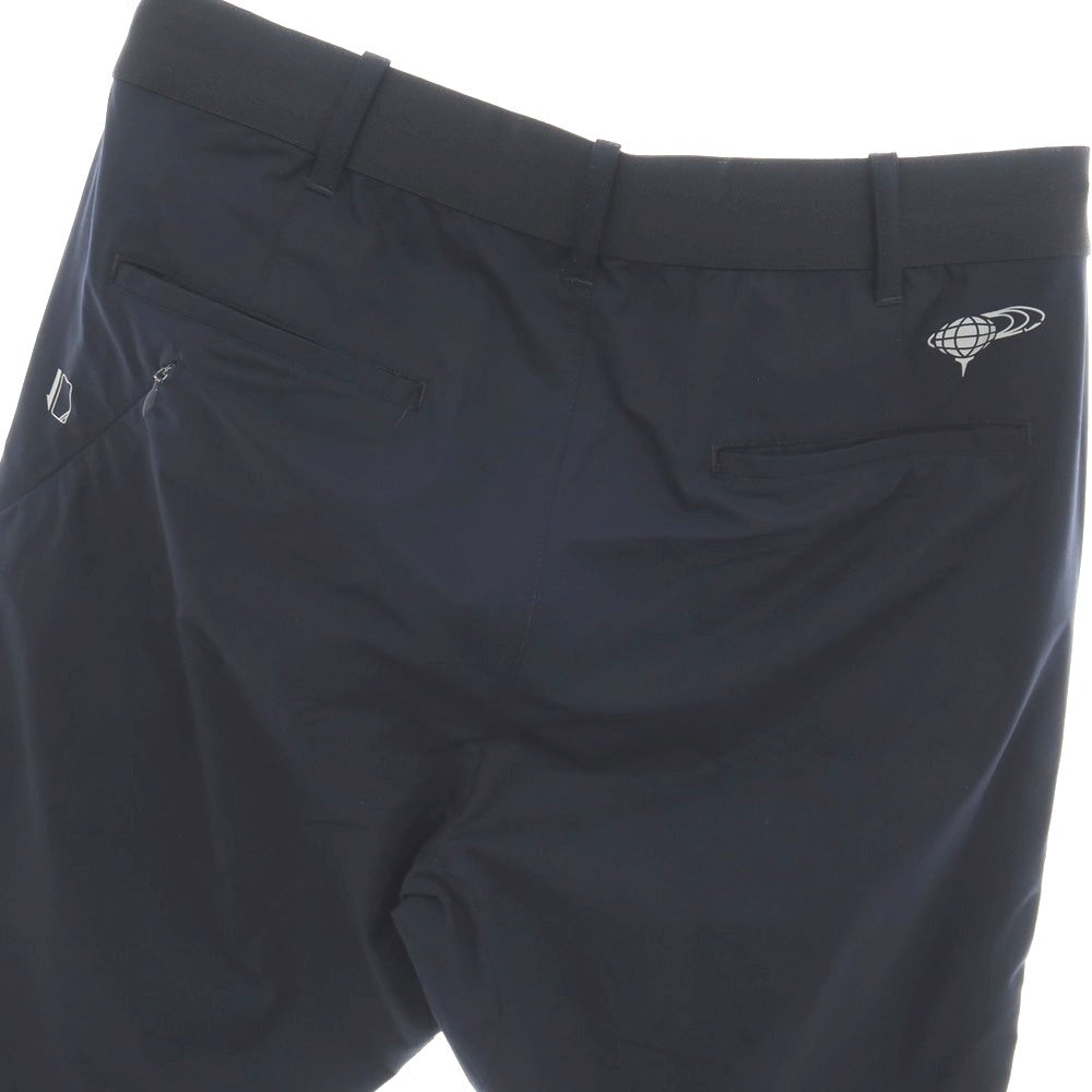 【中古】ビームス ゴルフ BEAMS GOLF ポリエステル 撥水ストレッチ ジョガーパンツ イージーパンツ ネイビー【サイズL】【 状態ランクC 】【 メンズ 】