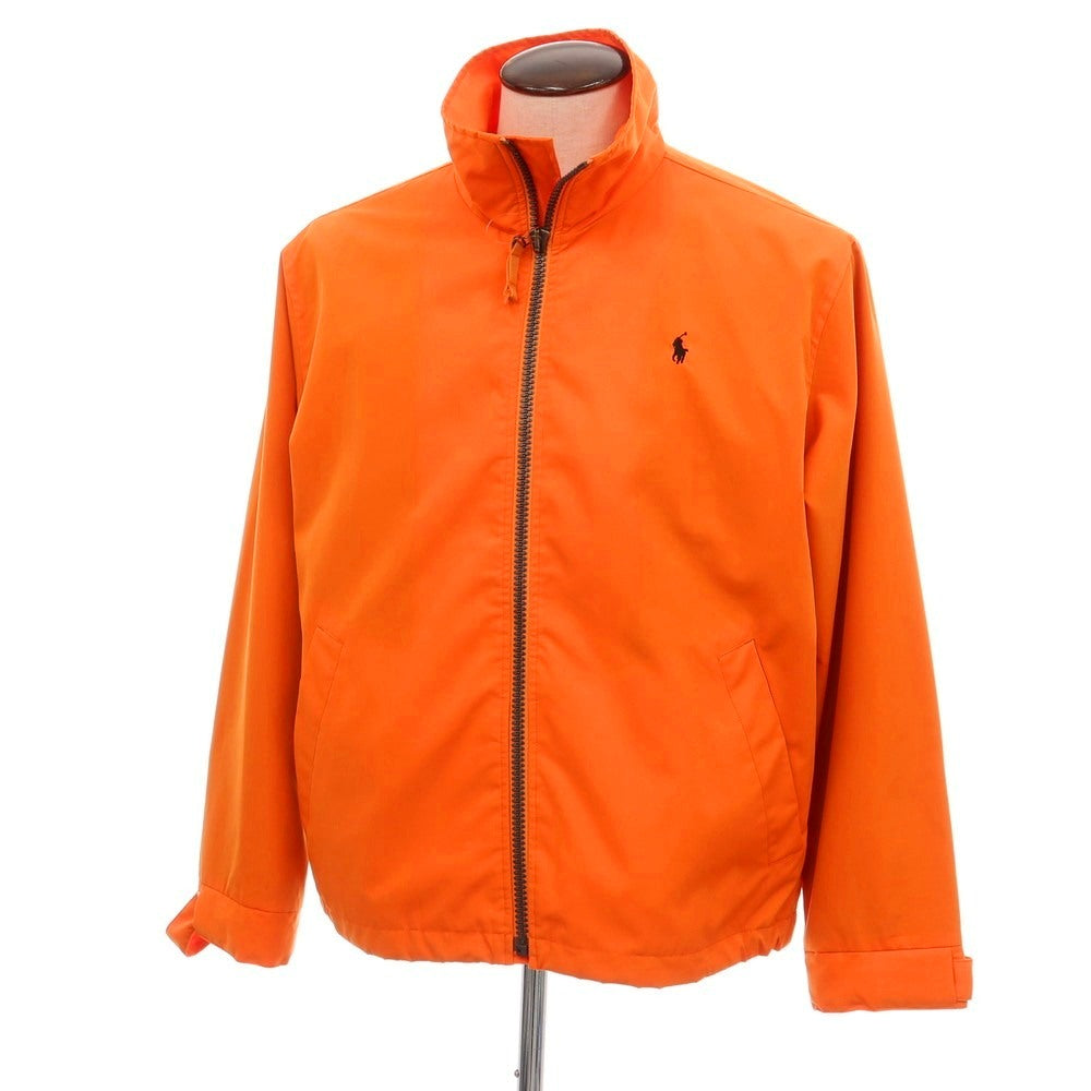 【中古】ポロ ラルフローレン Polo Ralph Lauren ポリエステル ジップアップ スイングトップ オレンジ【サイズL】【 状態ランクC 】【 メンズ 】