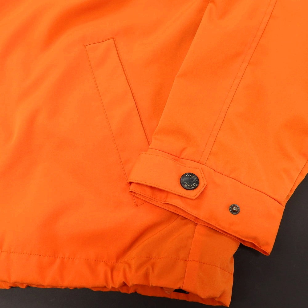 【中古】ポロ ラルフローレン Polo Ralph Lauren ポリエステル ジップアップ スイングトップ オレンジ【サイズL】【 状態ランクC 】【 メンズ 】