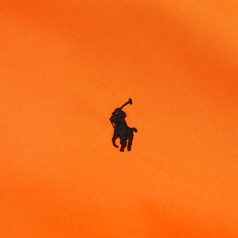 【中古】ポロ ラルフローレン Polo Ralph Lauren ポリエステル ジップアップ スイングトップ オレンジ【サイズL】【 状態ランクC 】【 メンズ 】